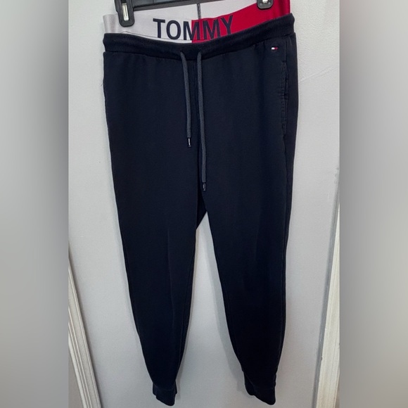 Tommy Hilfiger Pants - Tommy Hilfiger Banded Logo Waisted Navy Blue Size: Small no flaws